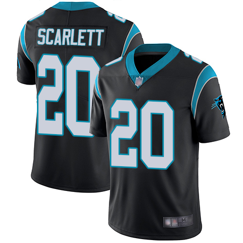 Carolina Panthers Limited Black Youth Jordan Scarlett Home Jersey NFL Football #20 Vapor Untouchable